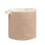 Nobodinoz - Storage basket, Ø 37 x H 41 cm, taupe grid