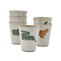 LIEWOOD - Lana cup, Dinosaurs, mist (set of 6)