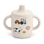 LIEWOOD - Neil Silicone sippy cup, farm, sandy