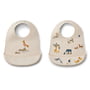 LIEWOOD - Tilda bibs, all together, sandy (set of 2)