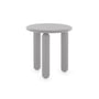 Kartell - Undique Mas Side table, Ø 48 cm, H 51 cm, gray