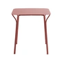 Kartell - Hiray Garden table, 70 x 70 cm, rust red