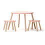 Kids Concept - Table and stool, apricot