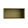 Muuto - Mini Stacked System shelf module, large / brown-green
