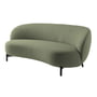 Kartell - Lunam Sofa, black / green (fabric Orsetto)