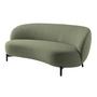 Kartell - Lunam Sofa, black / green (fabric Orsetto)