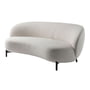 Kartell - Lunam Sofa, black / white (fabric Orsetto)