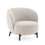 Kartell - Lunam Armchair, black / white (Curly fabric)