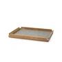Lind DNA - Airy Teak Tray Square M, teak / Nupo light grey