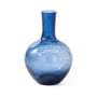 Pols Potten - Crackled Glass Ball Body Vase S, dark blue