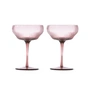 Pols Potten - Pum Coupe glass, dark purple (set of 2)