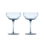 Pols Potten - Pum Coupe glass, light blue (set of 2)