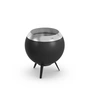 höfats - MOON 45 Fire bowl with low base, stainless steel / black