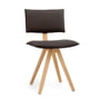 Magis - Trave Chair, ash with oak finish / dark brown (fabric Fidivi Torino 9212)