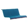 Magis - South Seat cushion for low garden bench, blue / light blue