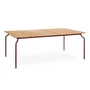 Magis - South Garden table, 200 x 120 cm, teak / bordeaux