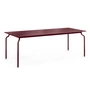 Magis - South Garden table, 200 x 90 cm, bordeaux