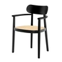 Thonet - 118 FV Armchair wickerwork, black beech (TP 29)