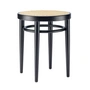 Thonet - 214 RH Stool, wickerwork with plastic support fabric / black beech (TP 29)