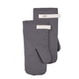 The Organic Company - Oven mitts, large, dark gray (set of 2)