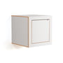 Ambivalenz - Fläpps Box bedside table 40 x 40 cm, white