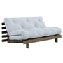 Karup Design - Roots Sofa bed, 160 x 200 cm, pine carbon brown / beach blue