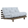 Karup Design - Roots Sofa bed, 140 x 200 cm, pine carbon brown / beach blue