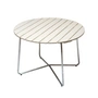 Grythyttan - 9A 100 Garden table Ø 100 cm, white lacquered oak