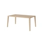 Bolia - Graceful Dining table, 160 x 95 cm, white pigmented oiled oak