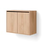 New Works - Wall cupboard with doors, high, natural oak