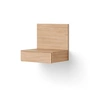 New Works - Tana Wall-mounted bedside cabinet, oak