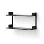 New Works - Wall shelf 450, black ash / black
