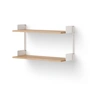 New Works - Wall shelf 450, oak / white