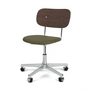 Audo - Co Task Office chair, dark stained oak / army (leather)