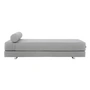 Softline - Lubi Sofa bed with pocket spring core, gray (felt 620), incl. bolster