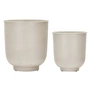House Doctor - Vig Plant pots, sand (set of 2) (Exclusive Edition)