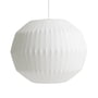 Hay - Nelson Angled Sphere Bubble Pendant light L, off-white