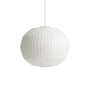 Hay - Nelson Angled Sphere Bubble Pendant light M, off-white