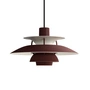 Louis Poulsen - PH 5 Mini pendant light, monochrome burgundy