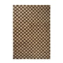 ferm Living - Check Wool-jute rug, 140 x 200 cm, off-white / natural