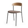 New Works - Missing Chair, lacquered oak / powder-coated steel black / Barnum Dark Taupe 10