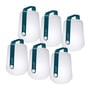 Fermob - Balad Rechargeable LED light H 12 cm, acapulcoblue (set of 6)