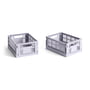 Hay - Colour Crate Basket Mini, 17 x 13 cm, lavender, recycled (set of 2)