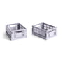 HAY - Colour Crate Basket Mini, 17 x 13 cm, lavender, recycled (set of 2)