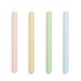 HAY - Hexagon Stick candles H 24 cm, pastel (set of 4)
