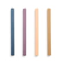 Hay - Square Stick candles H 24 cm, dark (set of 4)