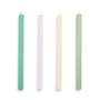 Hay - Square Stick candles H 24 cm, fresh (set of 4)