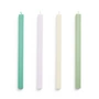 HAY - Square Stick candles H 24 cm, fresh (set of 4)