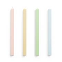 HAY - Square Stick candles H 24 cm, pastel (set of 4)