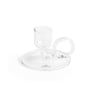 Hay - Tiny Candlestick curved, Ø 7 x H 5 cm, clear